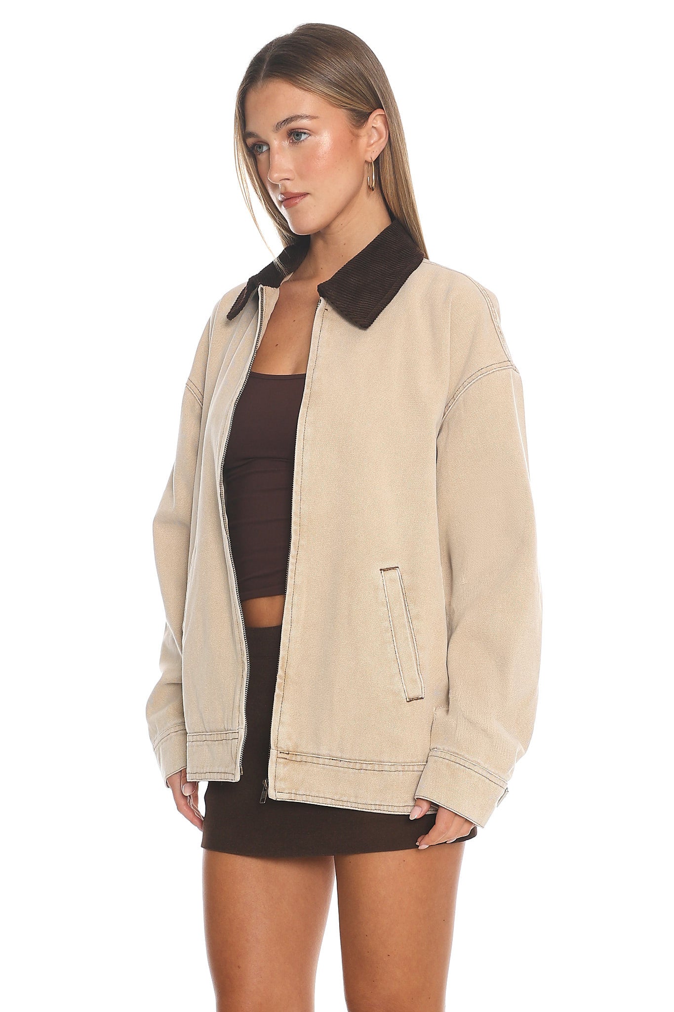 Shop the LIONESS Workwear Jacket Stone