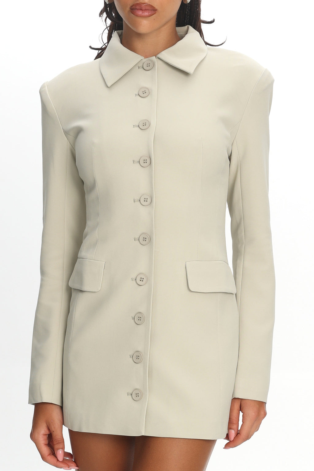 cheri mini dress green LIONESS Cheri Long Sleeve Minidress in Matcha at Nordstrom, Size Large