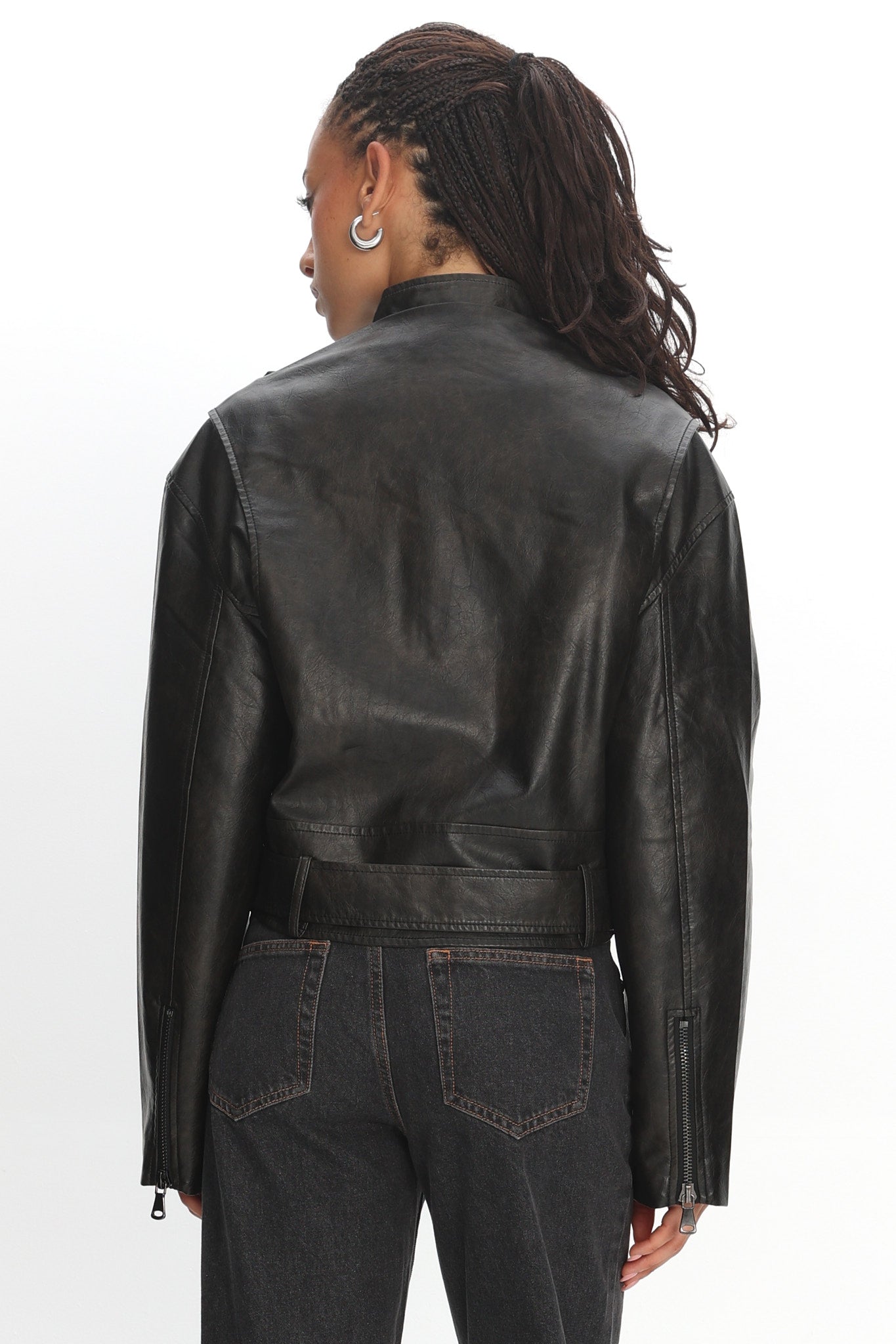 LIONESS Driftwood Bomber Jacket Onyx | Selfie Leslie