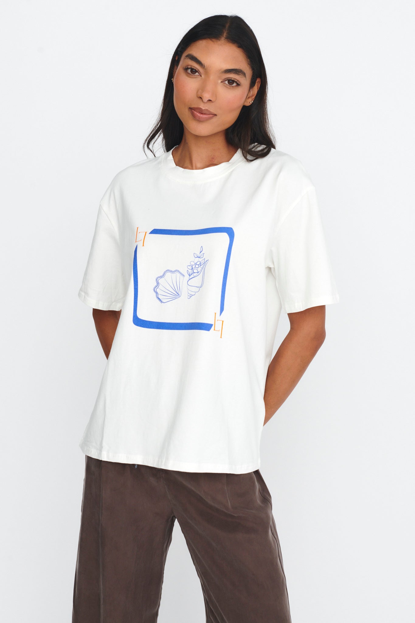 LOST IN LUNAR By The Sea Tee White by Selfie Leslie