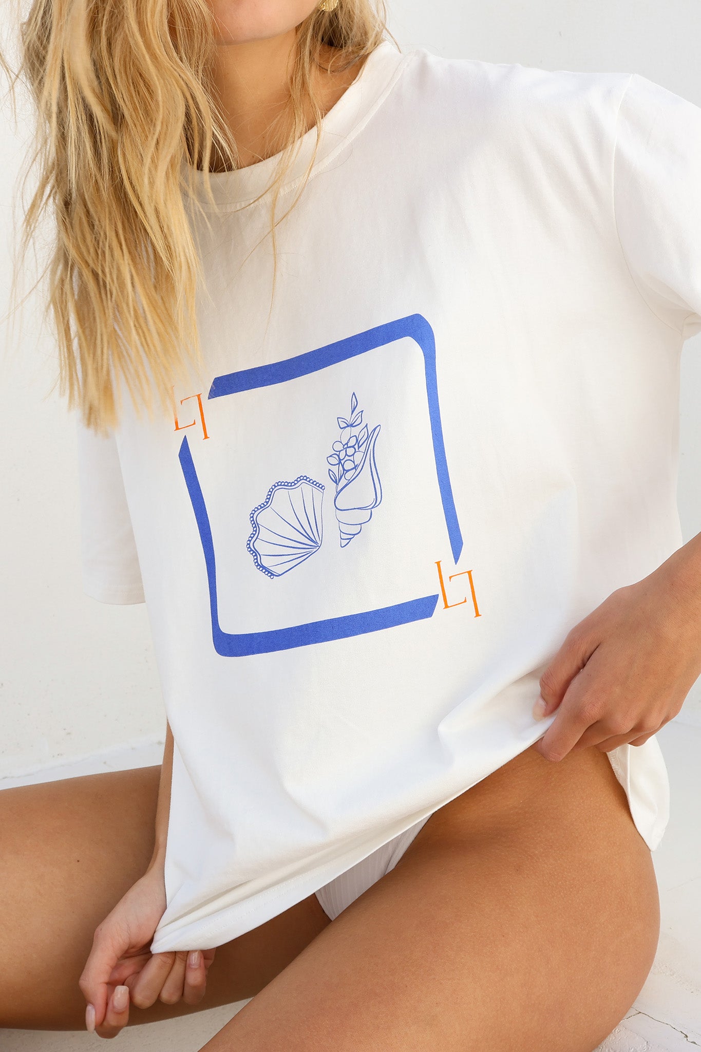 LOST IN LUNAR By The Sea Tee White by Selfie Leslie
