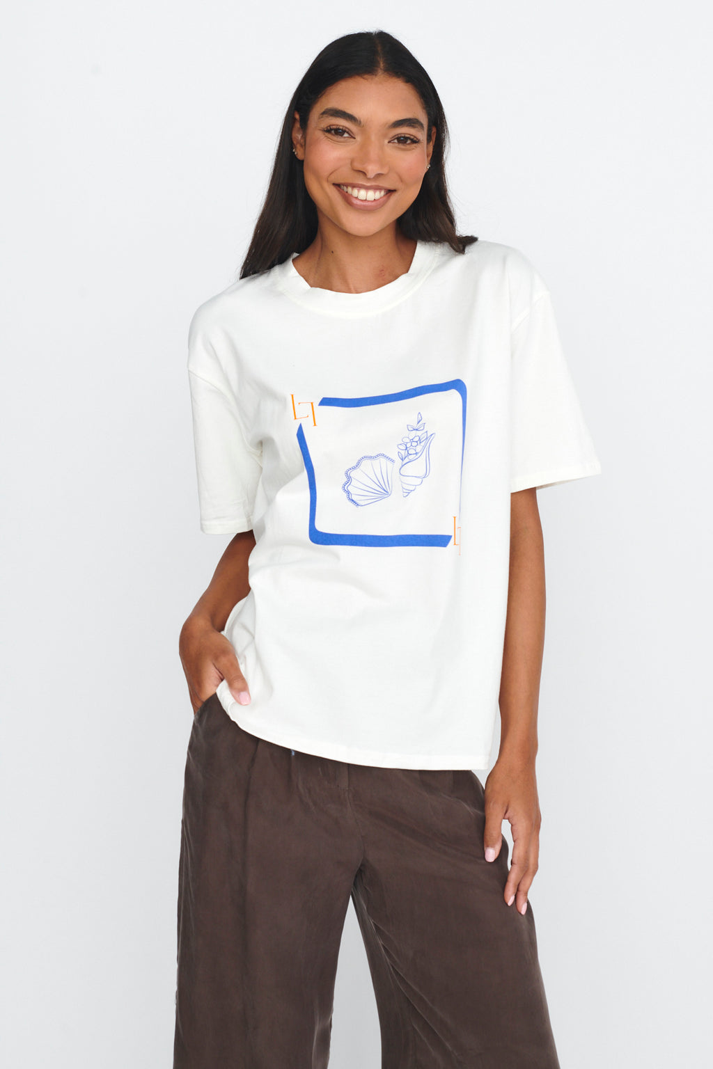 LOST IN LUNAR By The Sea Tee White by Selfie Leslie
