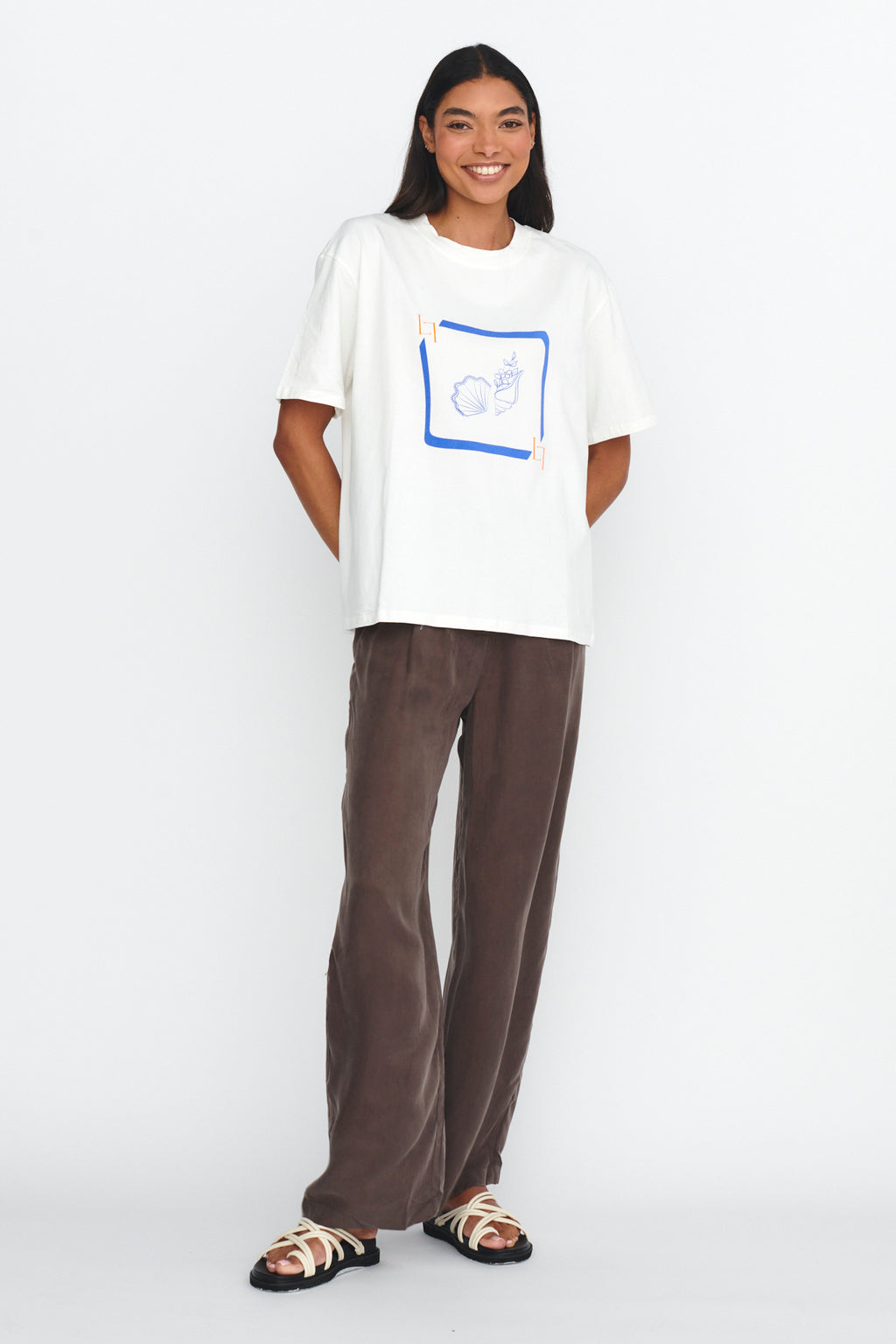 LOST IN LUNAR By The Sea Tee White by Selfie Leslie