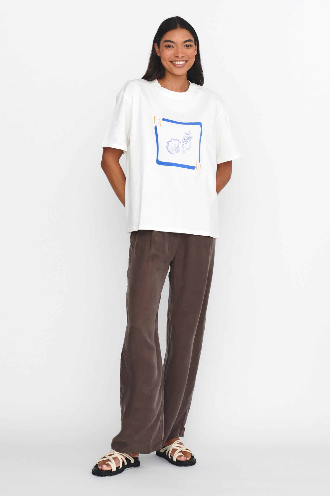 LOST IN LUNAR By The Sea Tee White by Selfie Leslie