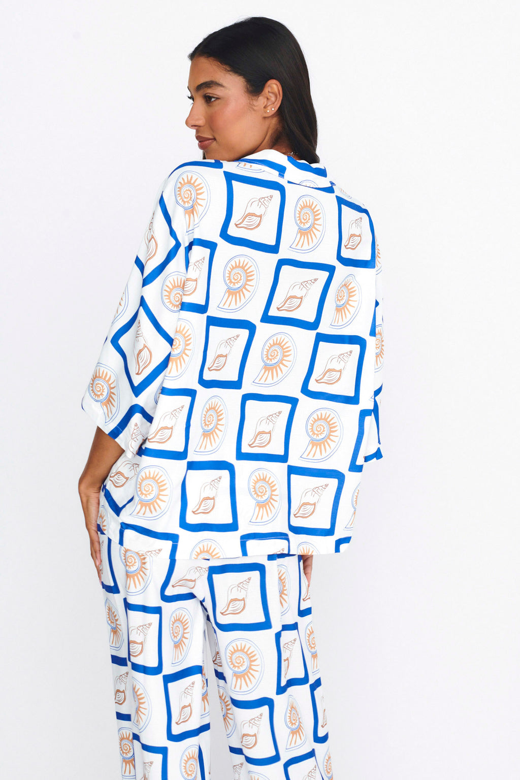 LOST IN LUNAR Sundown Shirt 2.0 Shell Print by Selfie Leslie