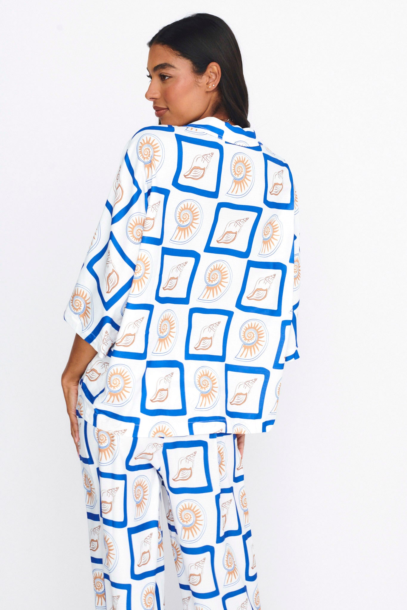 LOST IN LUNAR Sundown Shirt 2.0 Shell Print by Selfie Leslie