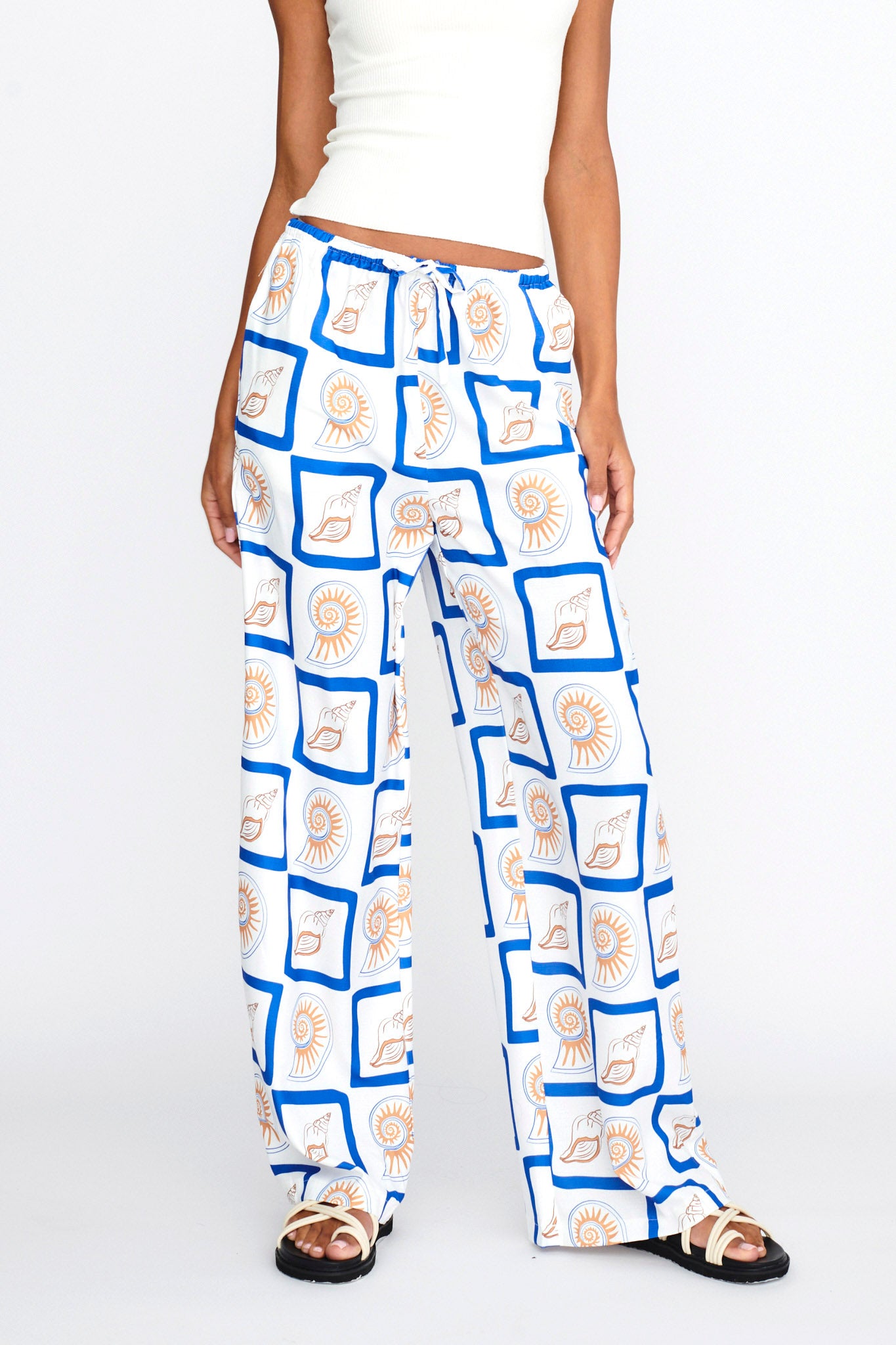 LOST IN LUNAR Zeni Pants Shell Print by Selfie Leslie