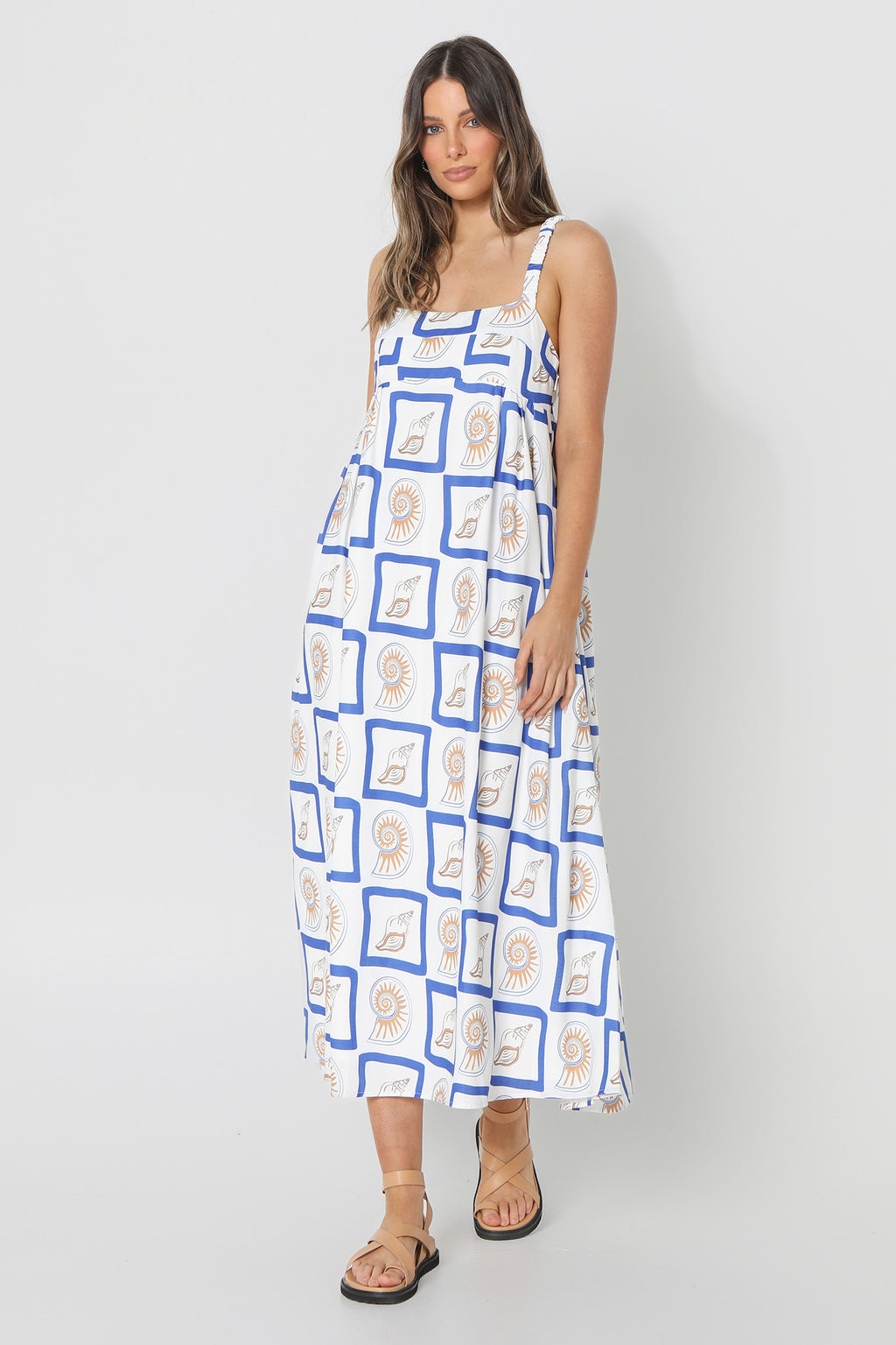 LOST IN LUNAR Katie Maxi Dress Shell Print by Selfie Leslie