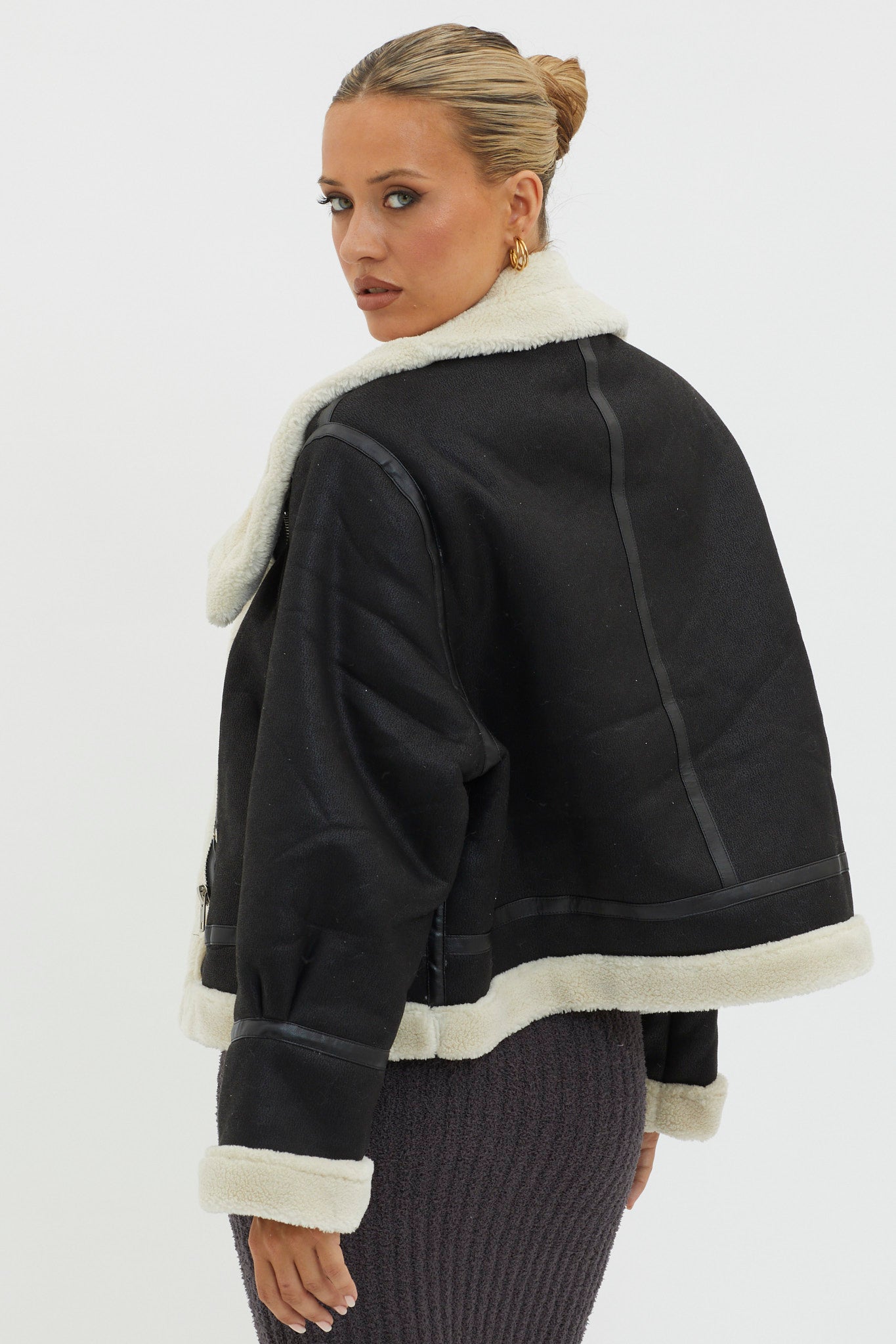 Wintertide Sherpa Trim Jacket Mocha