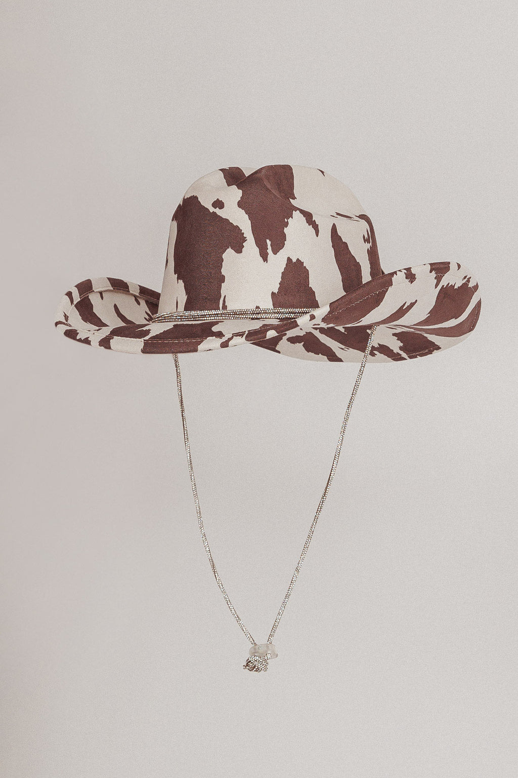 Tucson Cowboy Hat Cow Print Brown/Ivory by Selfie Leslie