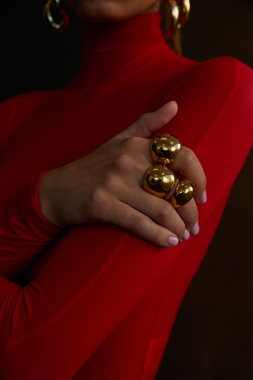 NOAH Chunky Ring Large Gold by Selfie Leslie