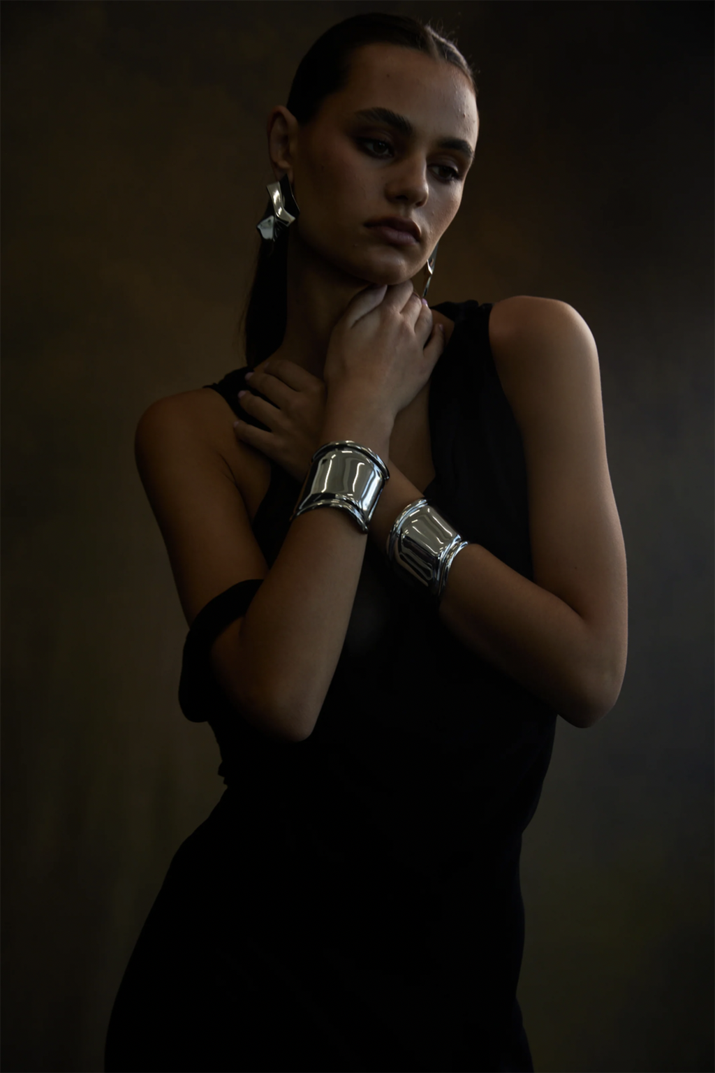 NOAH Wave Cuff Silver by Selfie Leslie