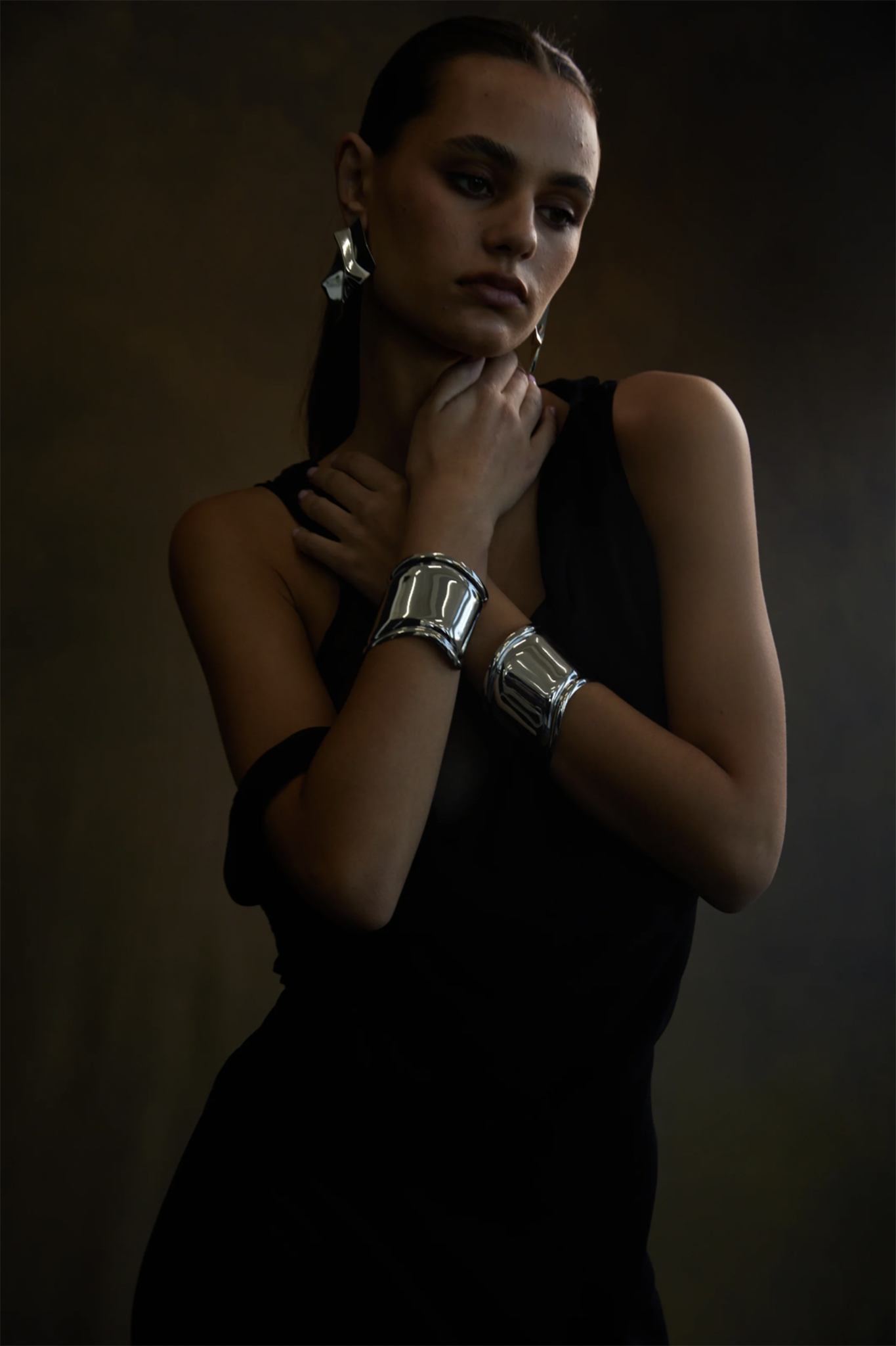 NOAH Wave Cuff Silver by Selfie Leslie