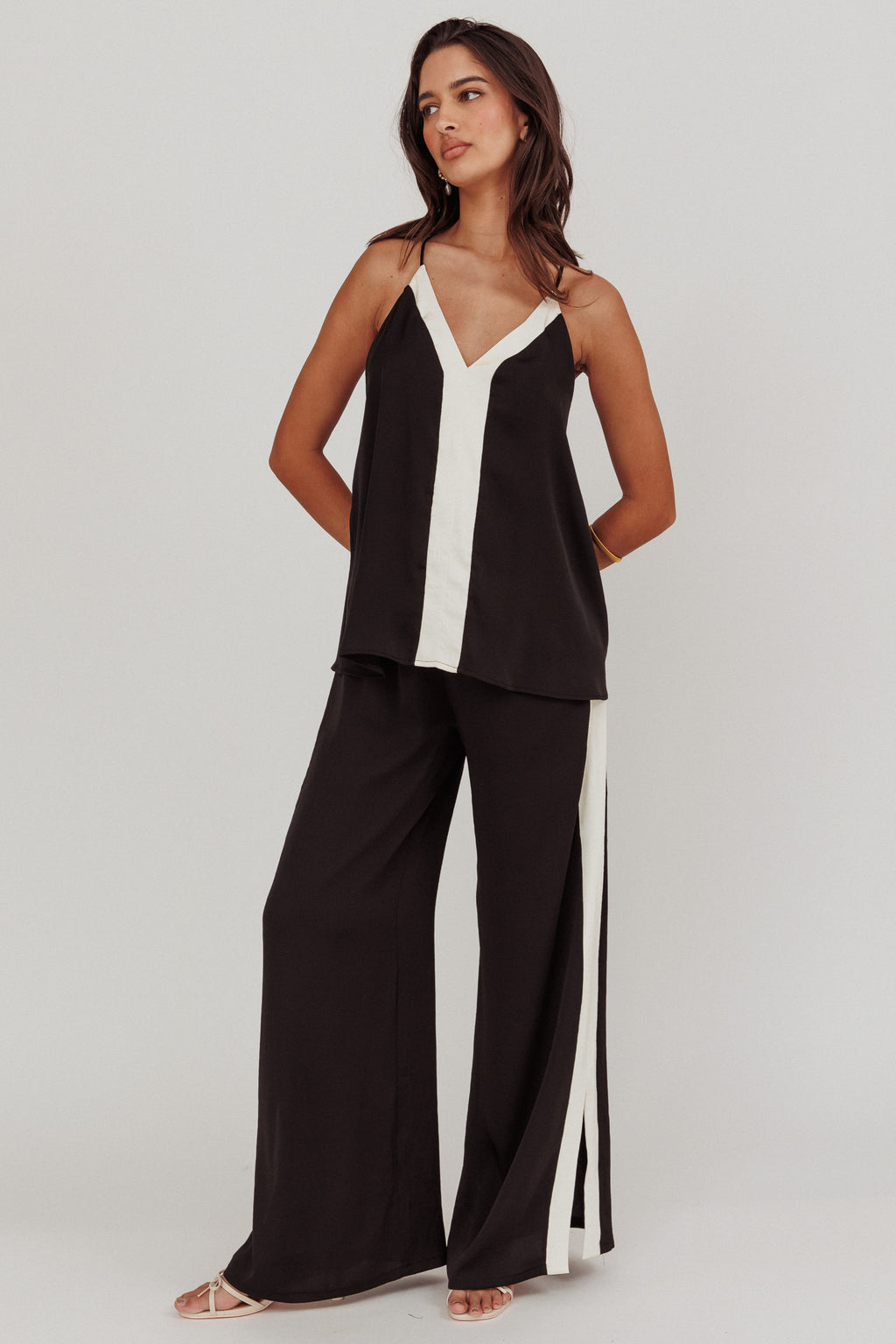 Unwritten Wide Leg Pant Black by Selfie Leslie