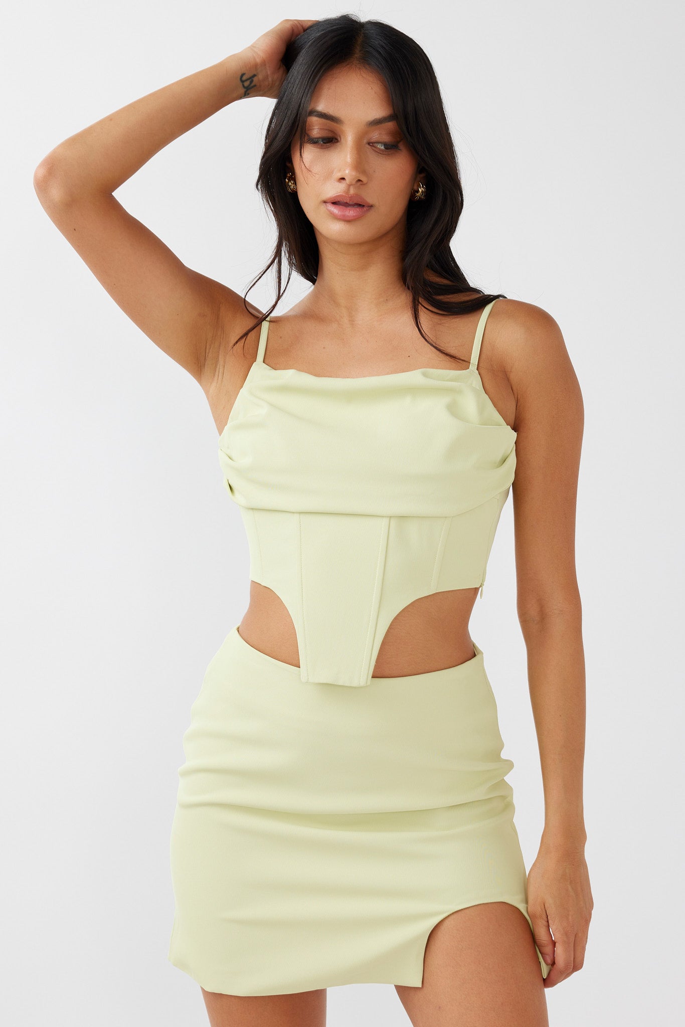 Annika Bustier Top Pistachio by Selfie Leslie