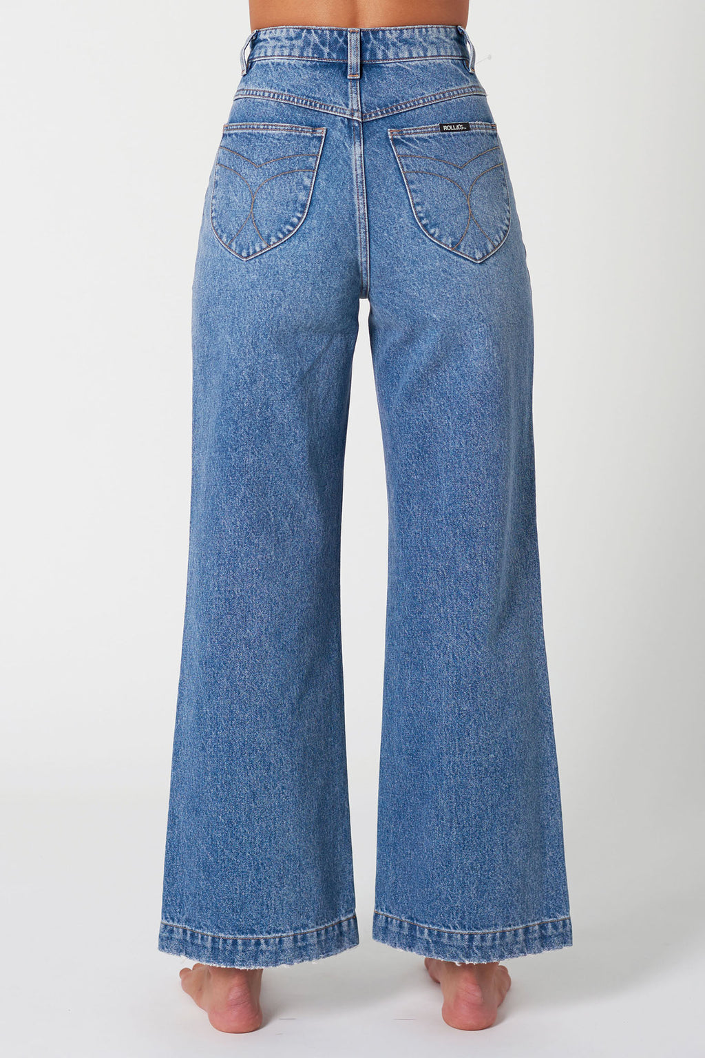 Rolla's Sailor Jean Janet Recycled Mid Vintage Blue by Selfie Leslie