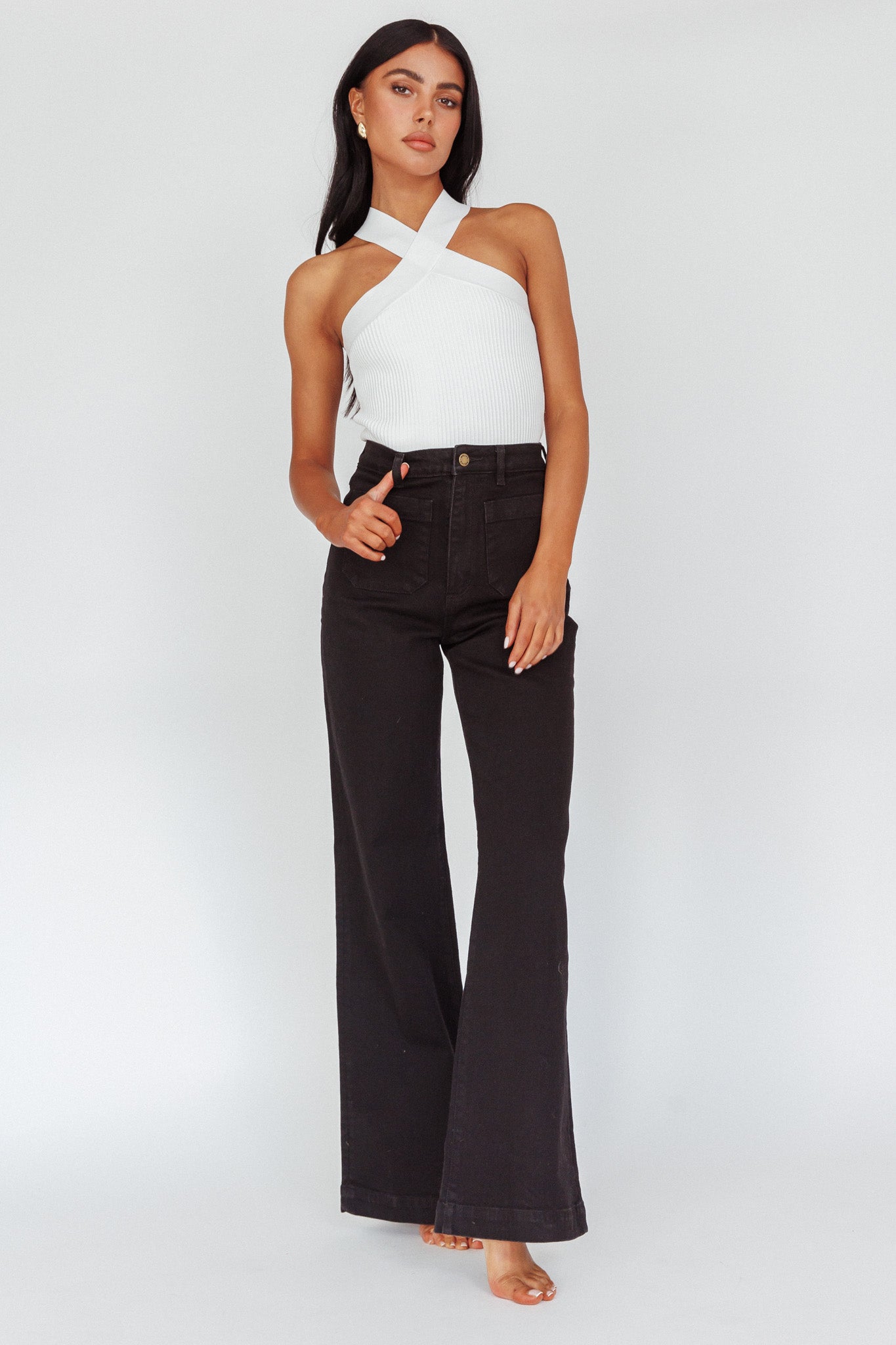 Rolla's Sailor Jean Long Rinse Black by Selfie Leslie