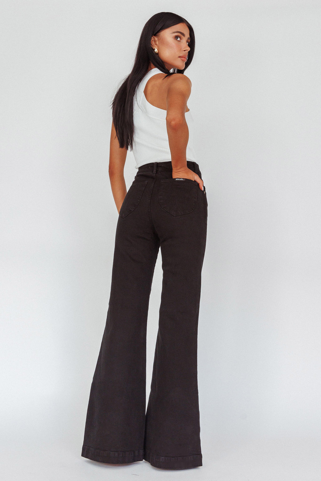 Rolla's Eastcoast Flare Jet Black by Selfie Leslie