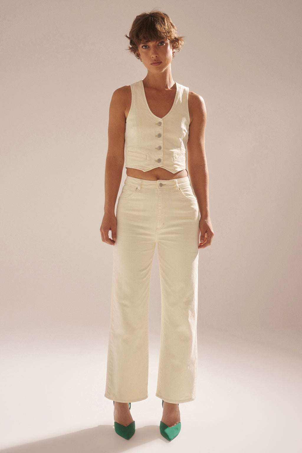 ROLLA'S Heidi Ankle Jeans Buttercream by Selfie Leslie