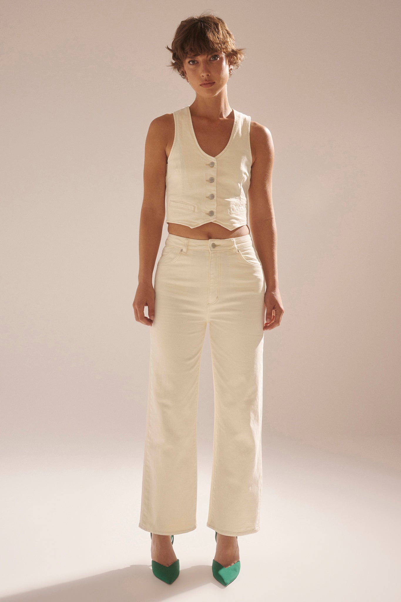 ROLLA'S Heidi Ankle Jeans Buttercream by Selfie Leslie