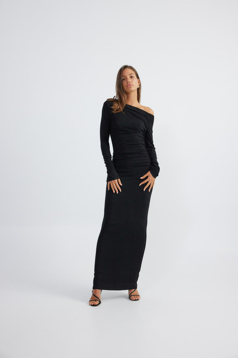 Shop the SNDYS Reya Maxi Dress Black | Selfie Leslie