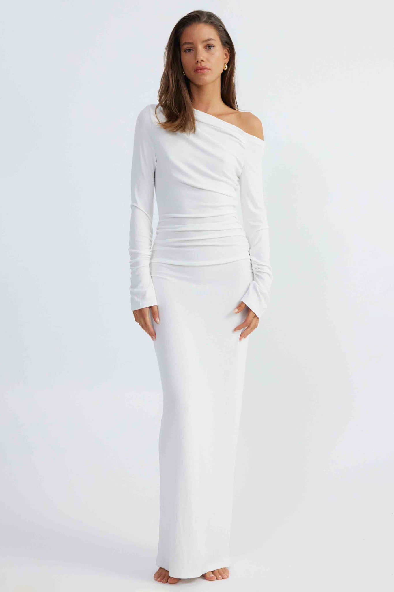 SNDYS Reya Maxi Dress White by Selfie Leslie