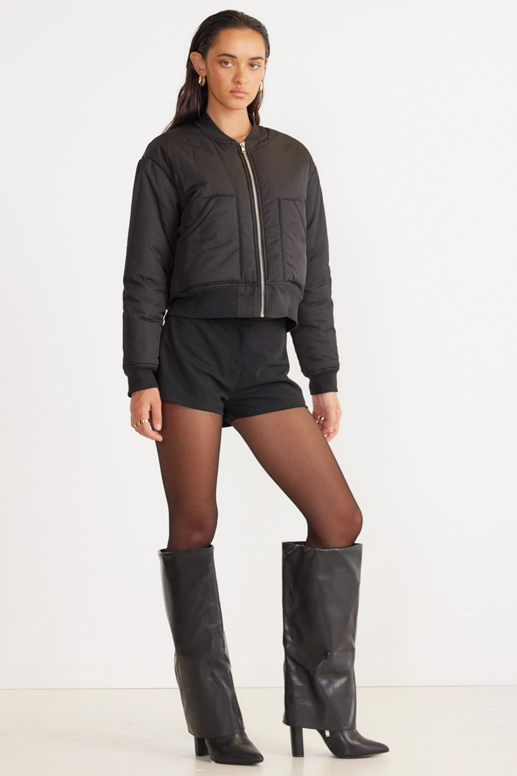 SNDYS Roberta Mini Shorts Black by Selfie Leslie
