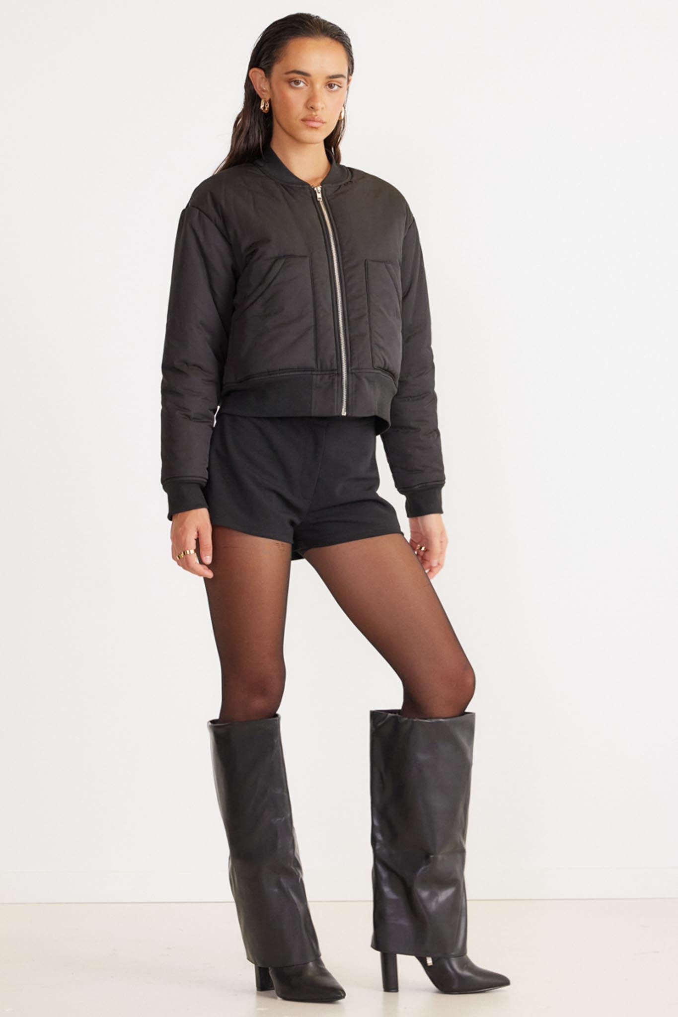 SNDYS Roberta Mini Shorts Black by Selfie Leslie