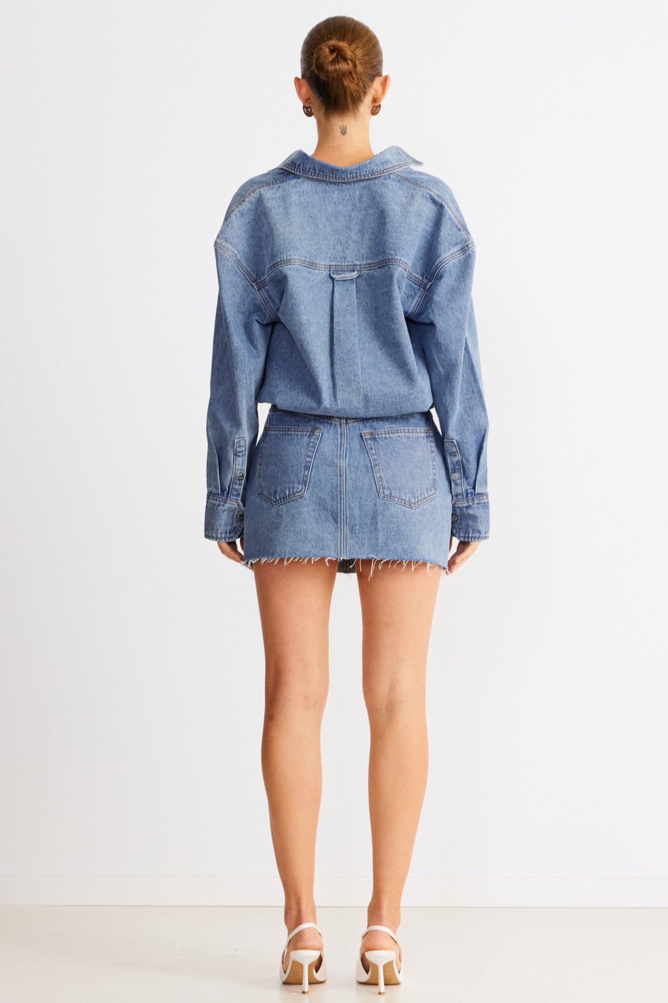 SNDYS Eve Denim Skirt Blue by Selfie Leslie