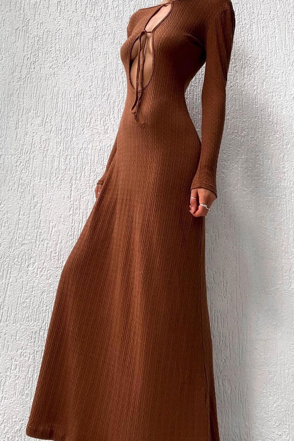 SNDYS Tallulah Maxi Dress Chestnut by Selfie Leslie