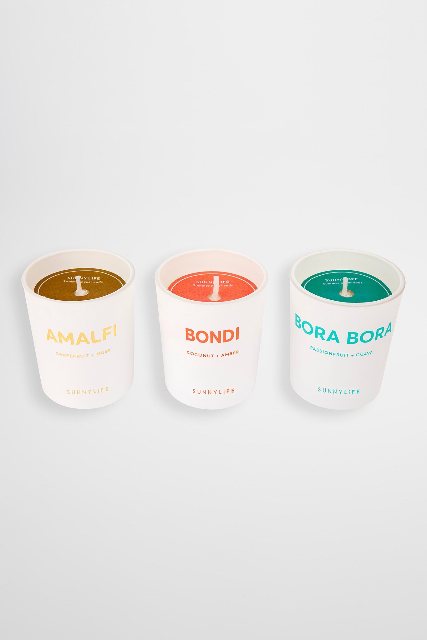SUNNYLiFE Scented Candle Pack -Amalfi Bondi Bora Bora by Selfie Leslie