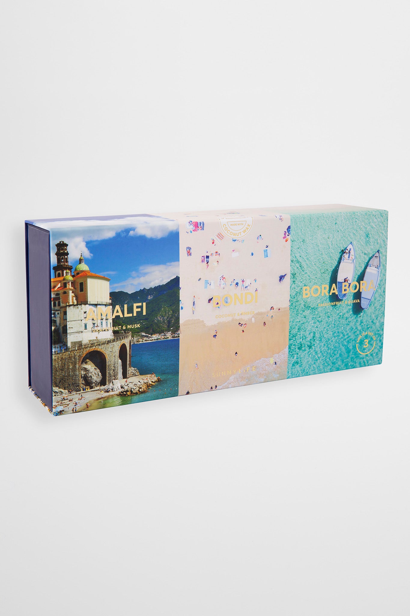 SUNNYLiFE Scented Candle Pack -Amalfi Bondi Bora Bora by Selfie Leslie