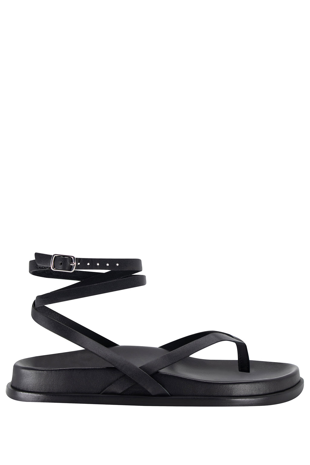 Sol Sana Magnus Footbed Black by Selfie Leslie