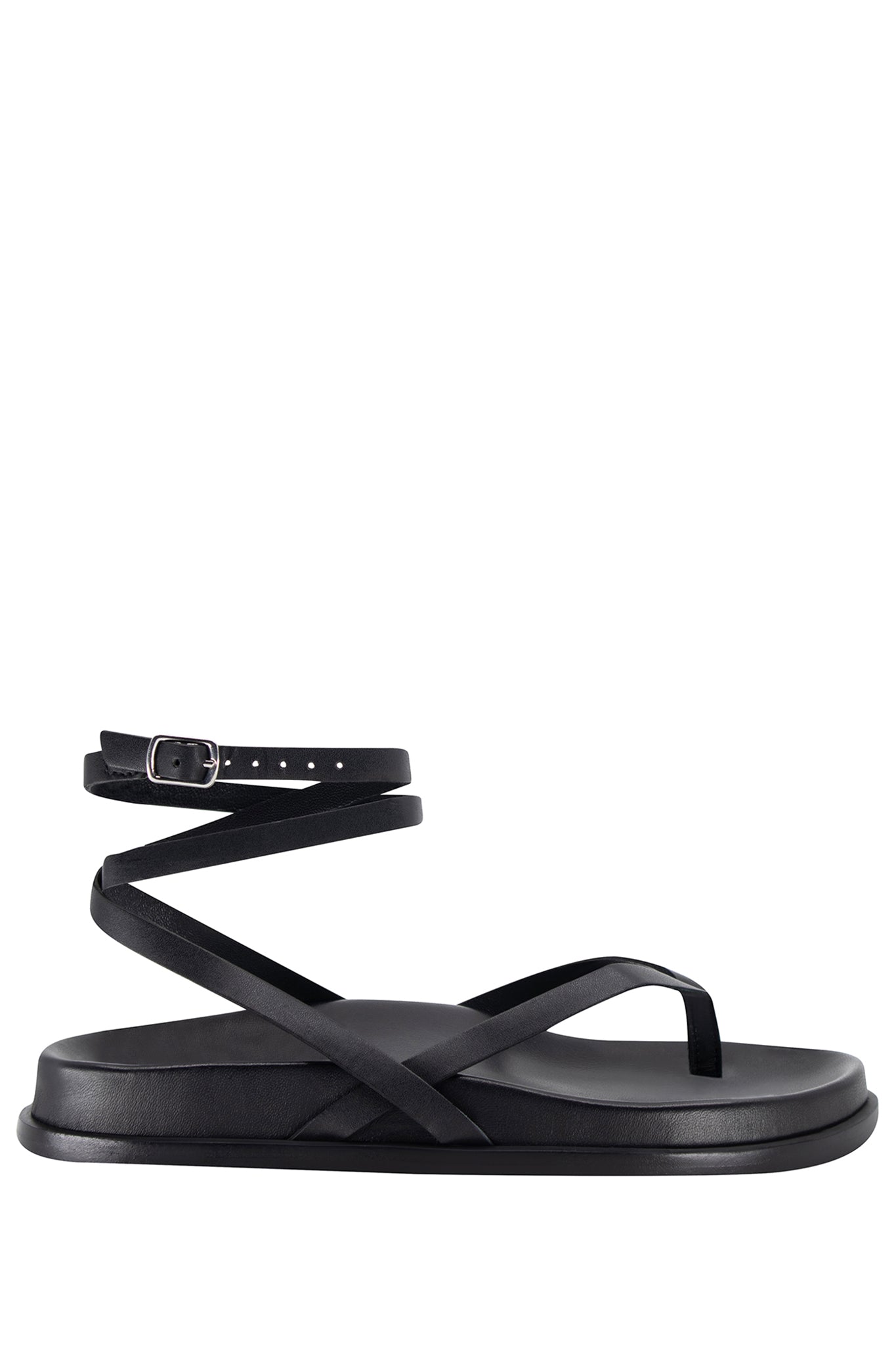Sol Sana Magnus Footbed Black by Selfie Leslie