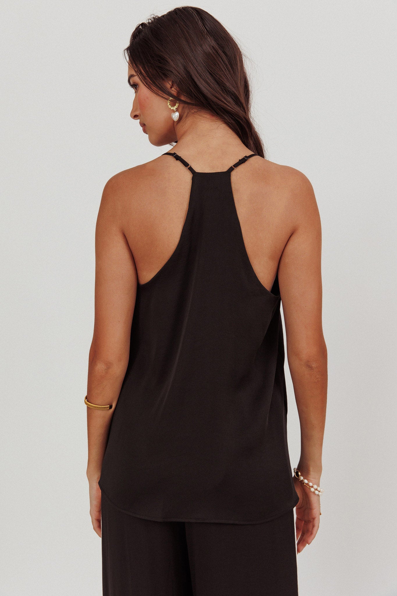 Unwritten Contrast Cami Top Black by Selfie Leslie