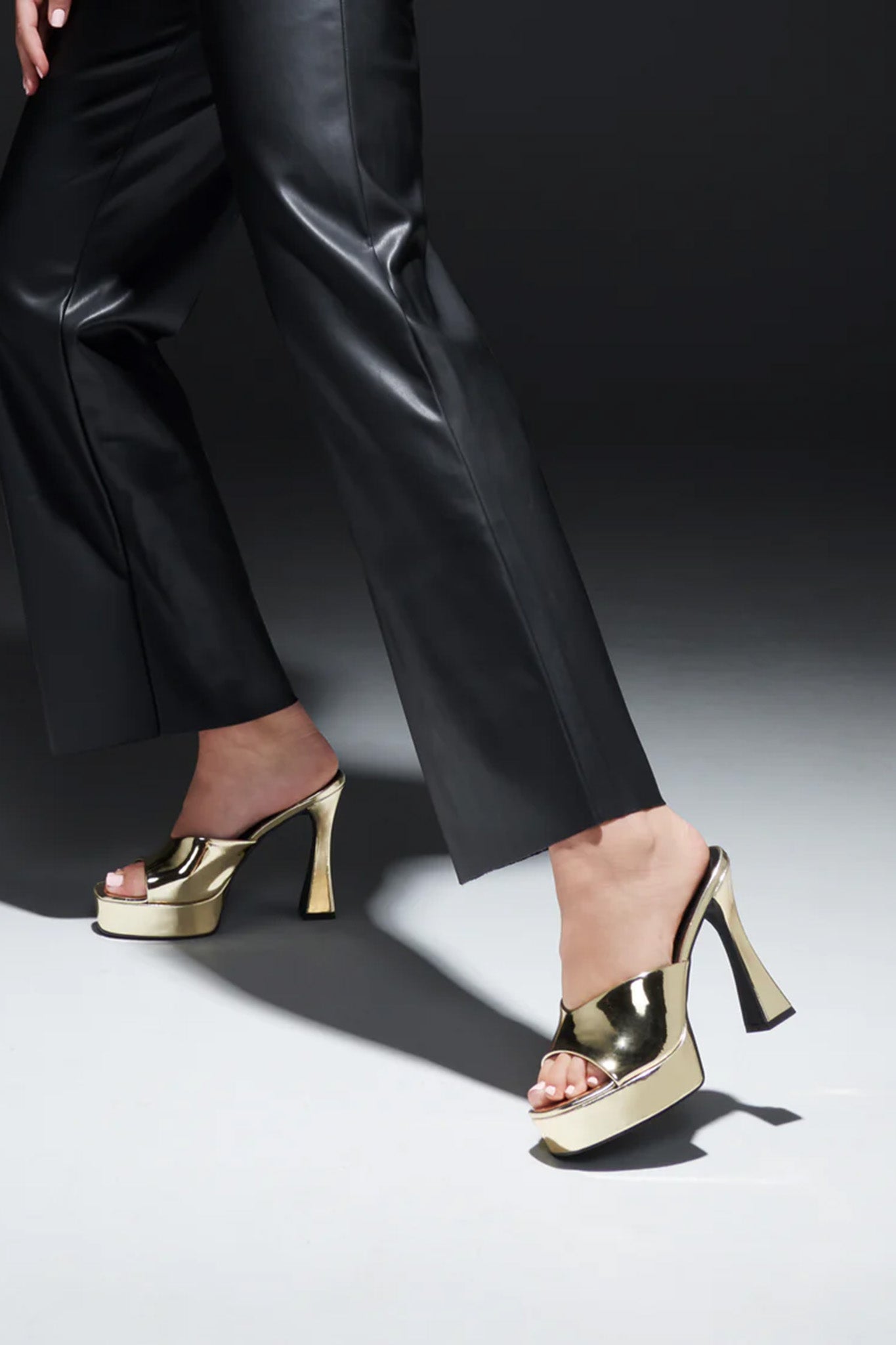 Therapy Fierce Mule Gold by Selfie Leslie
