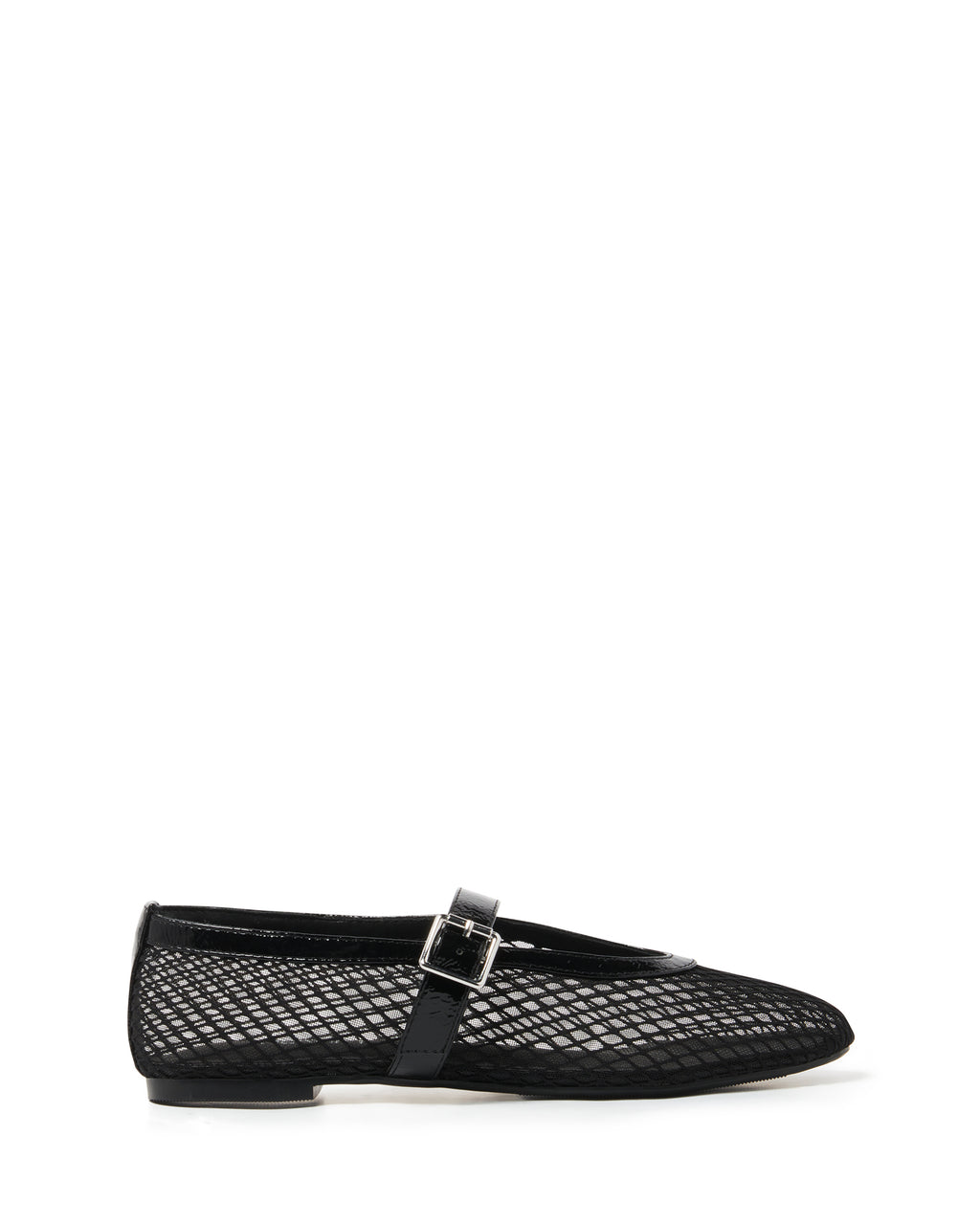 THERAPY Addie Ballet Flat Crinkle Patent Black by Selfie Leslie