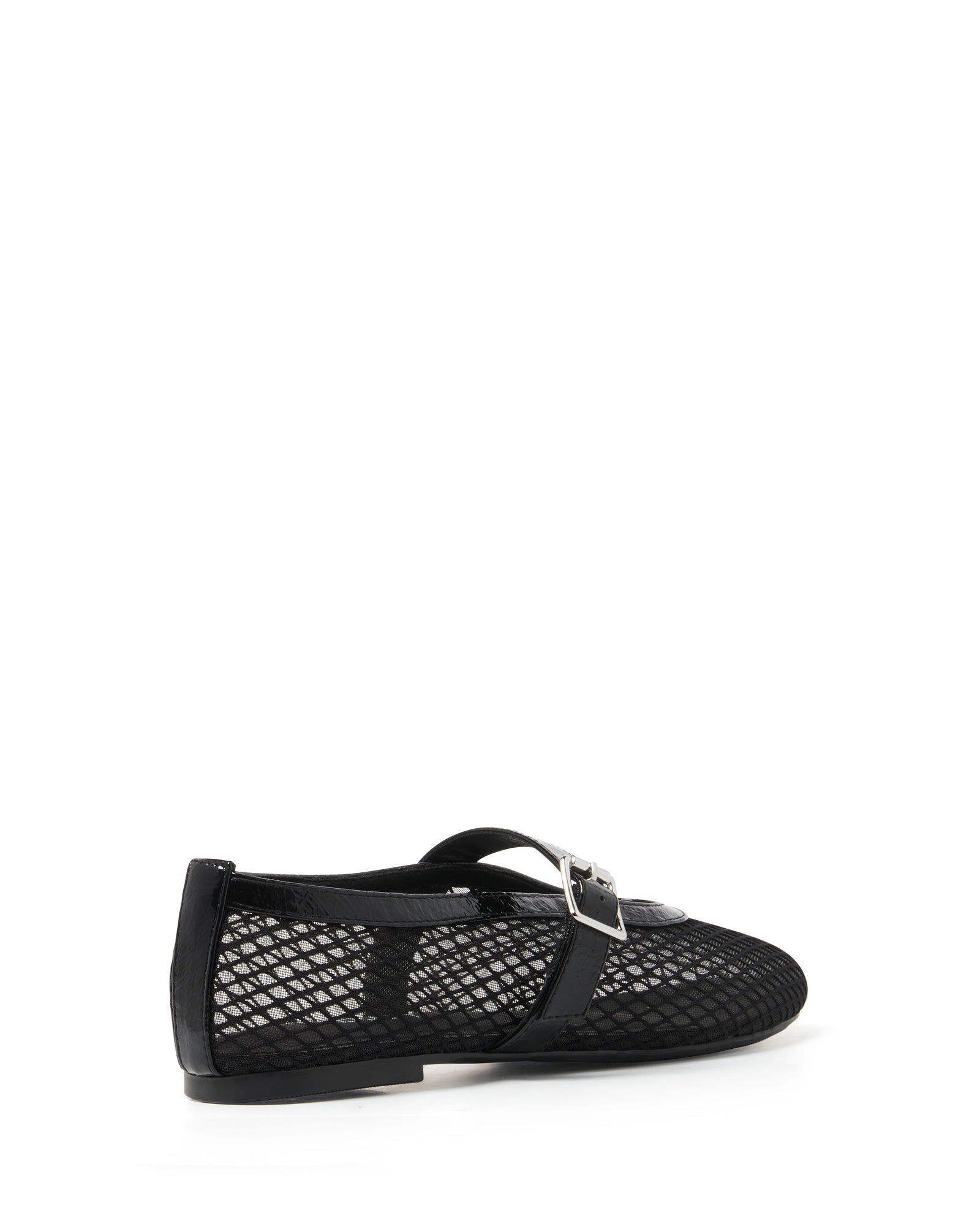 THERAPY Addie Ballet Flat Crinkle Patent Black by Selfie Leslie