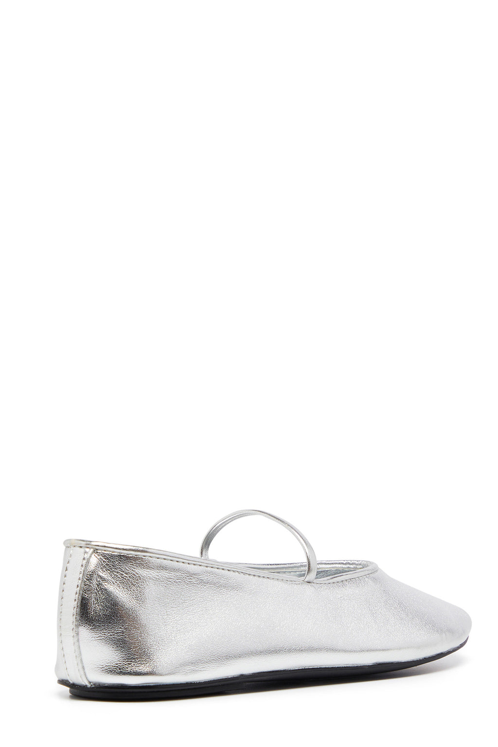 THERAPY Moncherri Ballet Flat Silver Smooth by Selfie Leslie