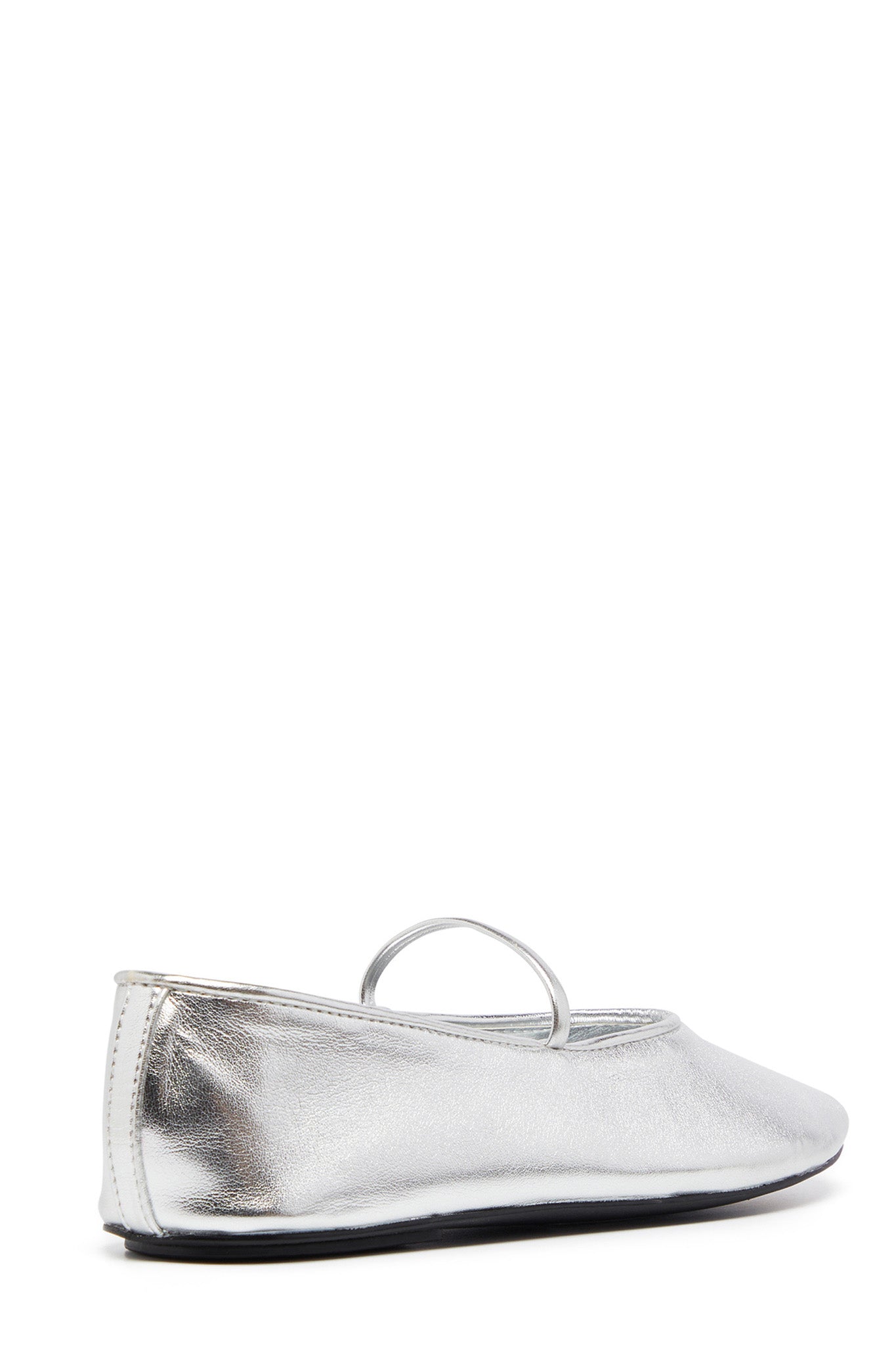 THERAPY Moncherri Ballet Flat Silver Smooth by Selfie Leslie