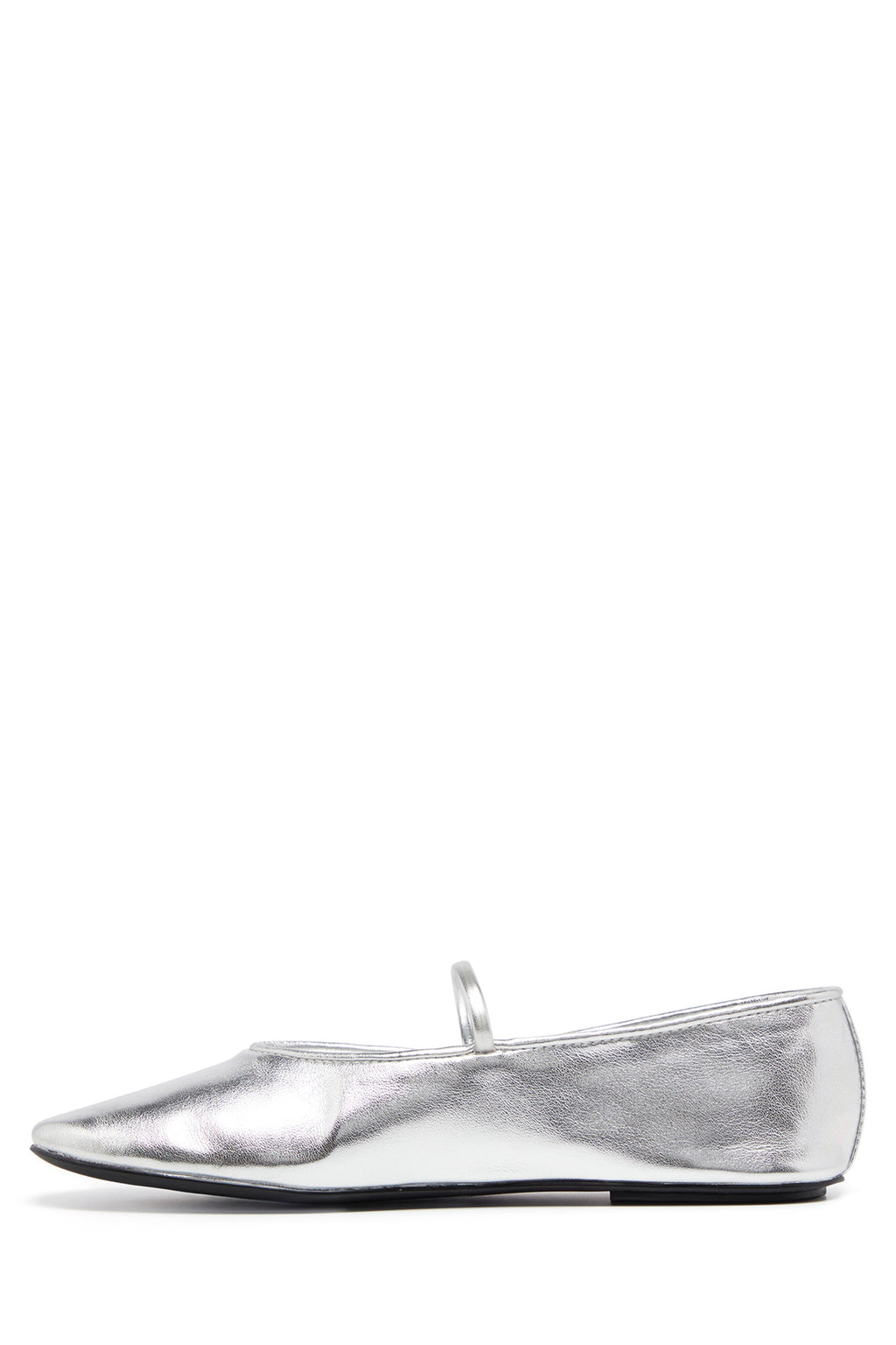 THERAPY Moncherri Ballet Flat Silver Smooth by Selfie Leslie