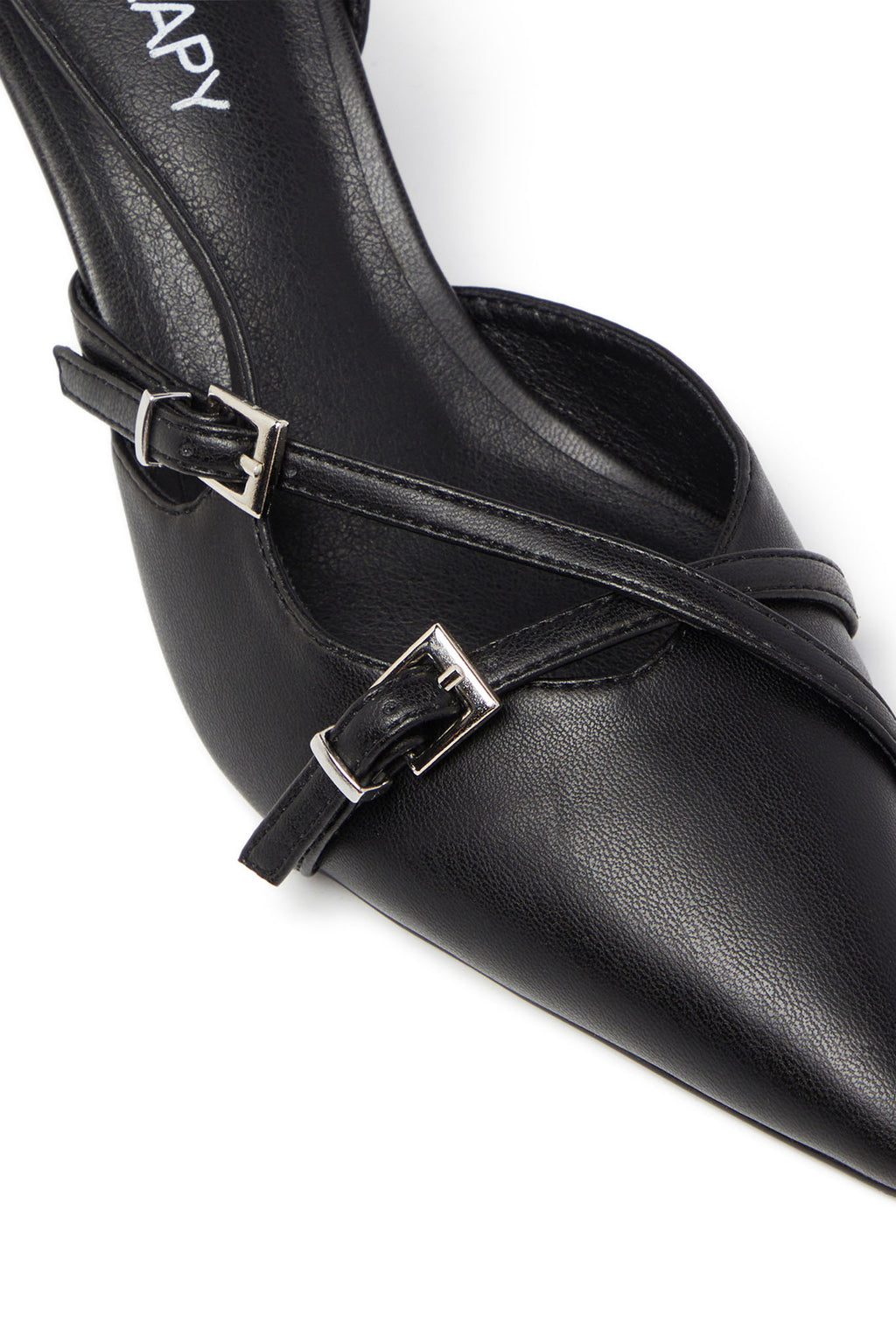 THERAPY Juicy Slingback Pump Black by Selfie Leslie