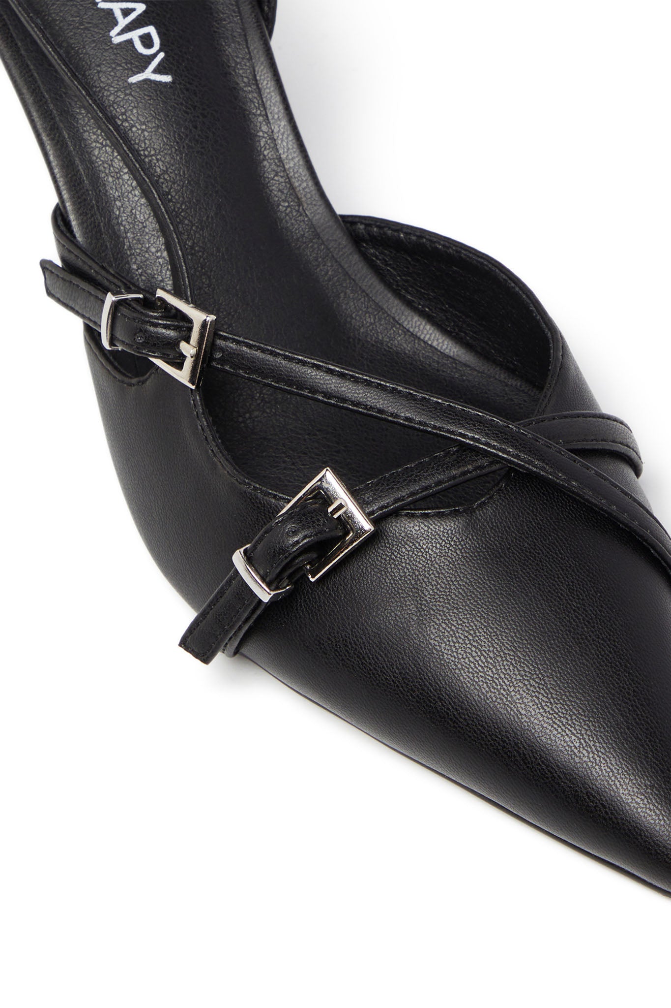 THERAPY Juicy Slingback Pump Black by Selfie Leslie