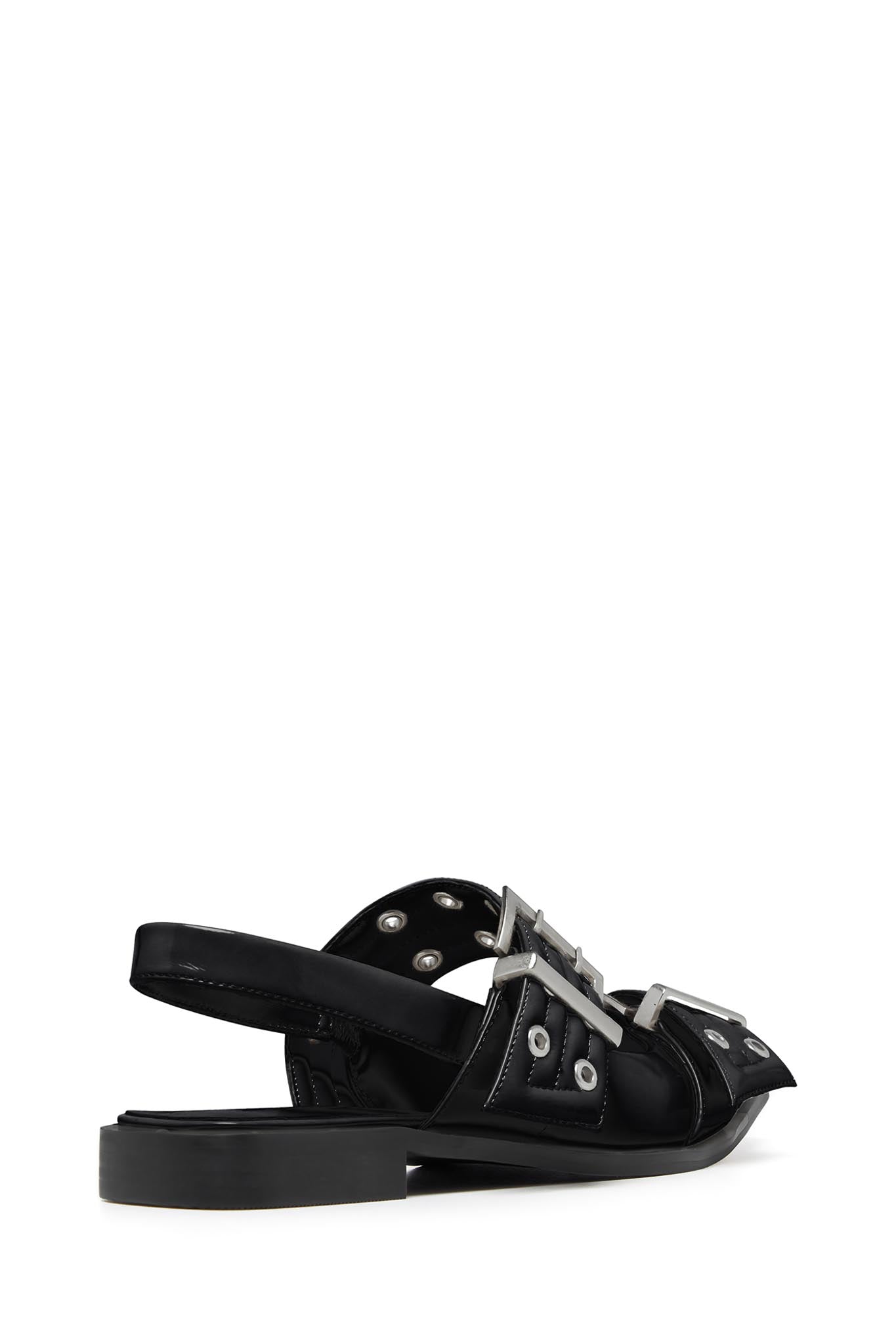 THERAPY Matilda Pointed Flat Black Patent by Selfie Leslie