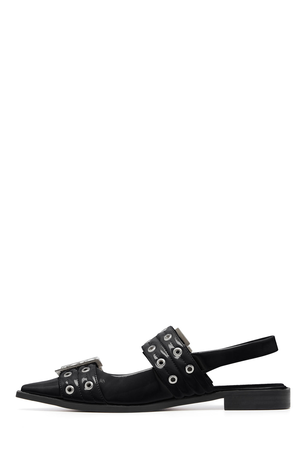 THERAPY Matilda Pointed Flat Black Patent by Selfie Leslie