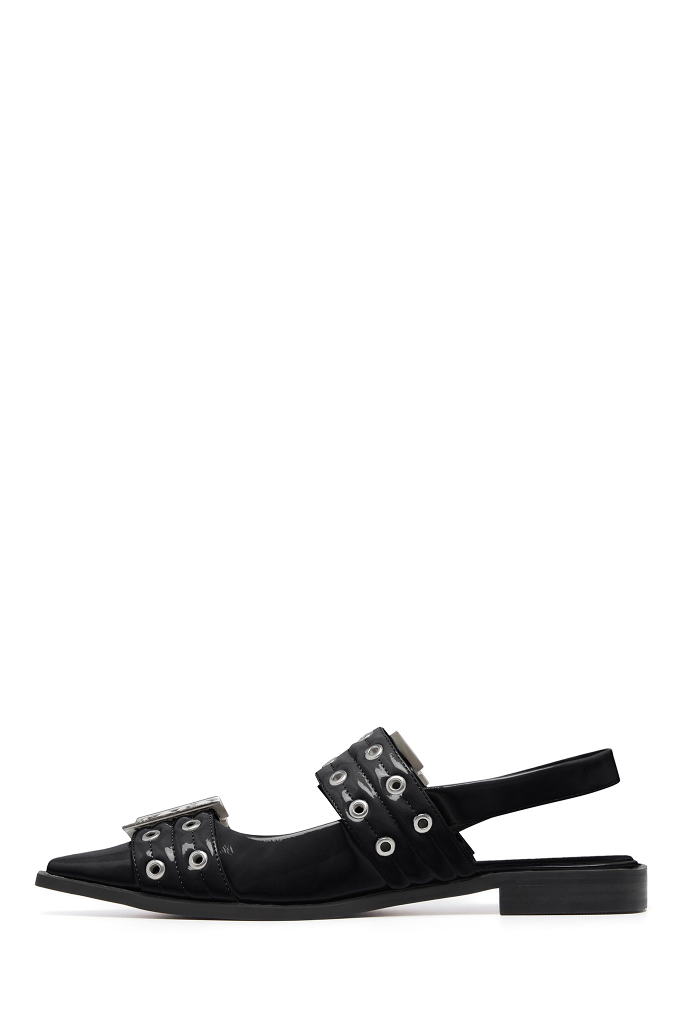 THERAPY Matilda Pointed Flat Black Patent by Selfie Leslie