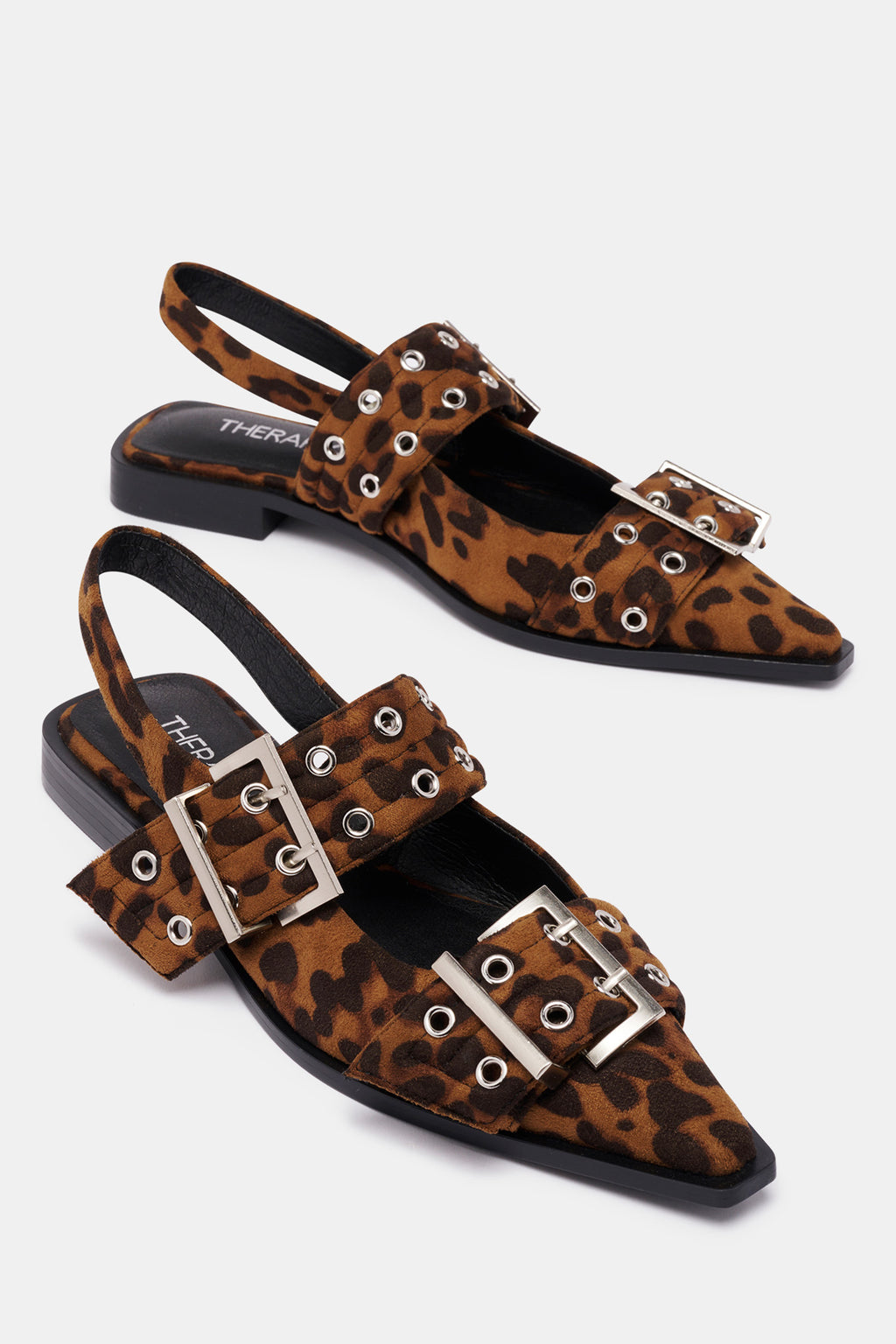 THERAPY Matilda Pointed Flat Leopard Patent by Selfie Leslie