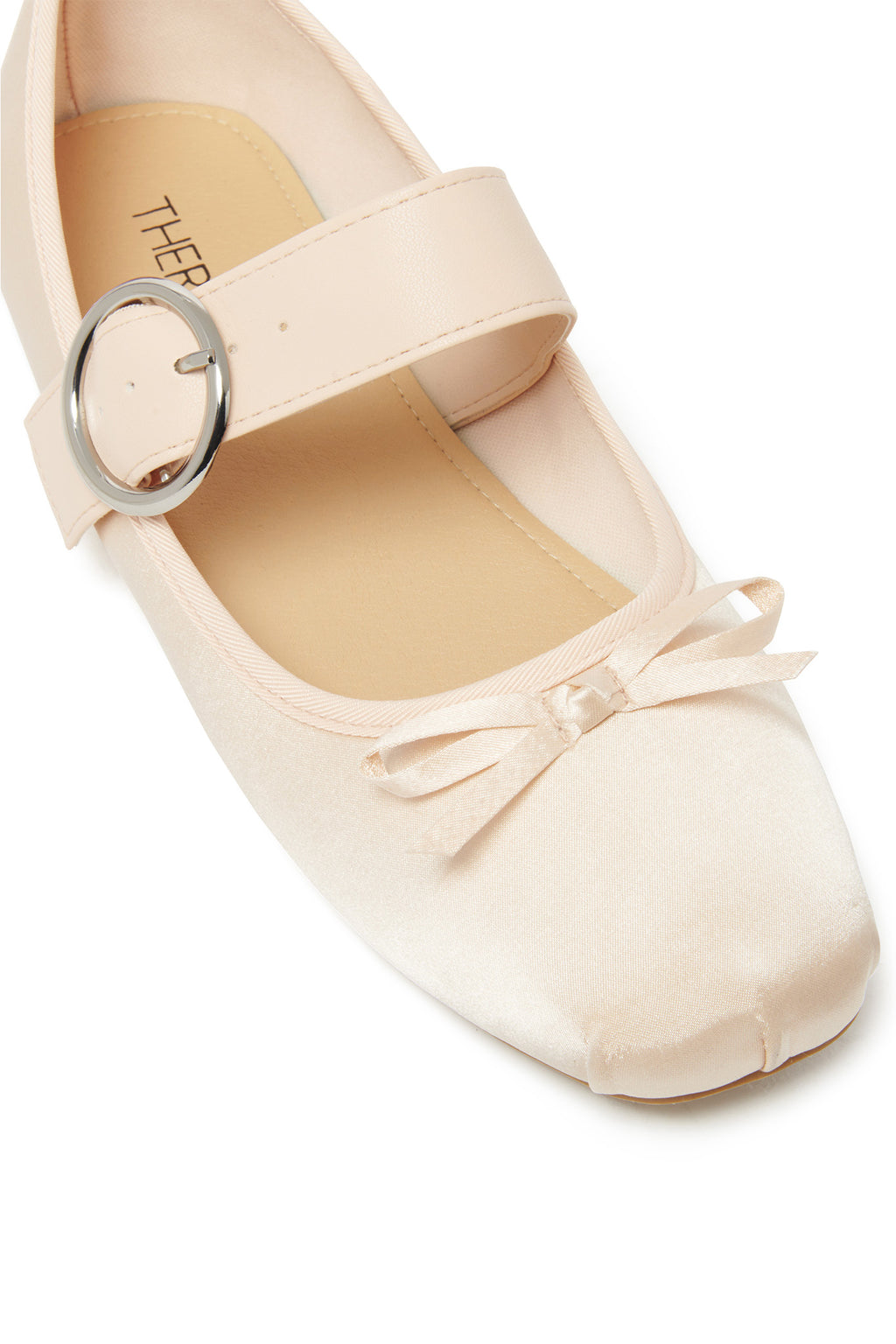 THERAPY Mesmerize Ballet Flat Blush Satin by Selfie Leslie