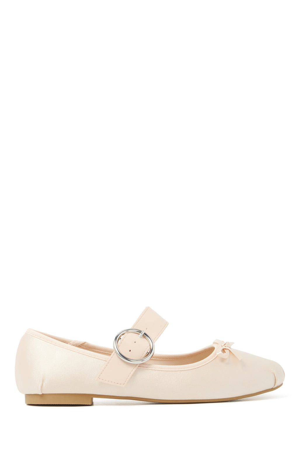 THERAPY Mesmerize Ballet Flat Blush Satin by Selfie Leslie