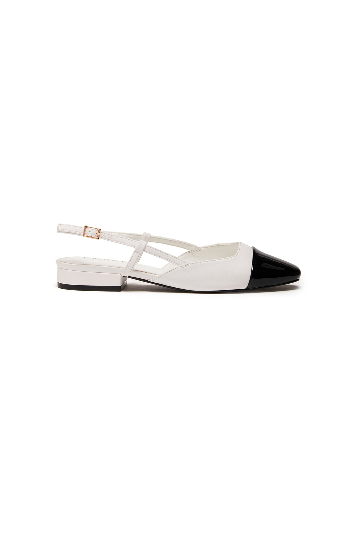 THERAPY Selene Point Heel White Black by Selfie Leslie